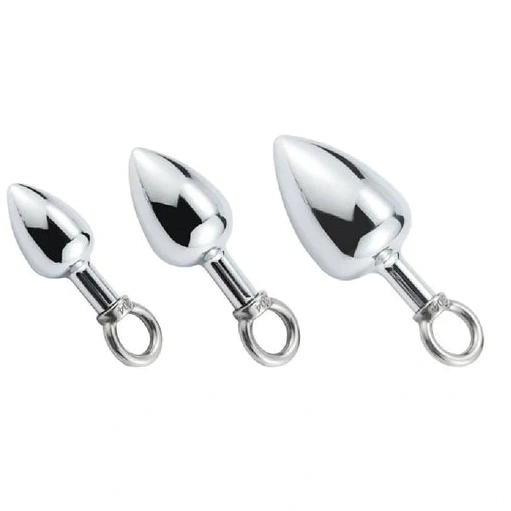 Anal Hooks Stainless 4663 Hook Steel with Ring Set Cock DiscreetChoice Anal 0917